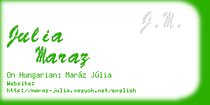 julia maraz business card