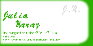 julia maraz business card